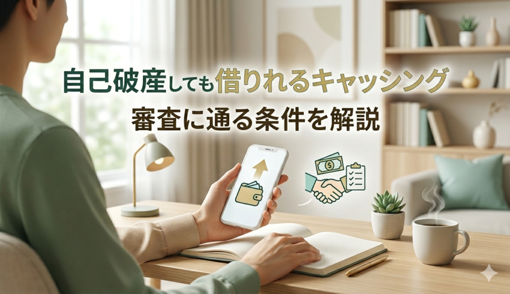 自己破産でも借りれるキャッシング5社｜審査に通る条件を解説